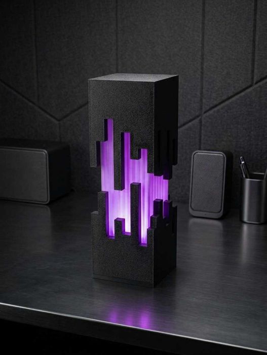 Lampa USB RGB Monolith Glitch