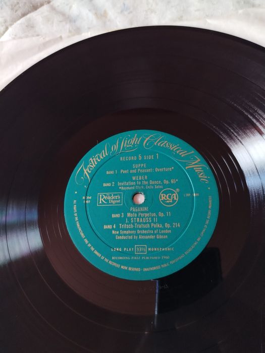 Lot 5Viniluri muzică clasică orchestra operă Viena,Roma,Londra.an 1960