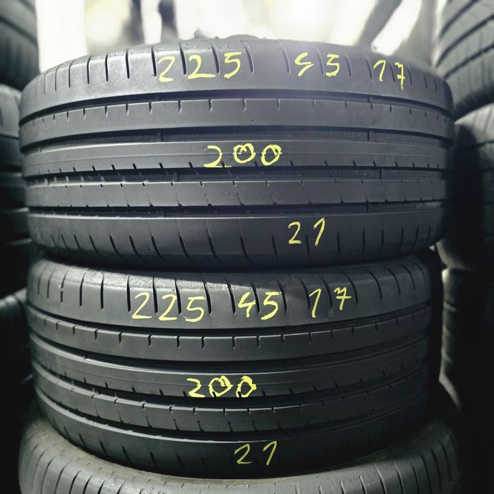 2x 225/45/17 VARA GOODYEAR 2021 Stare excelentă
