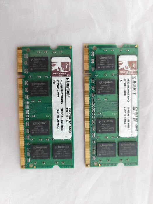 2 X 2GB RAM Laptop 666Mhz