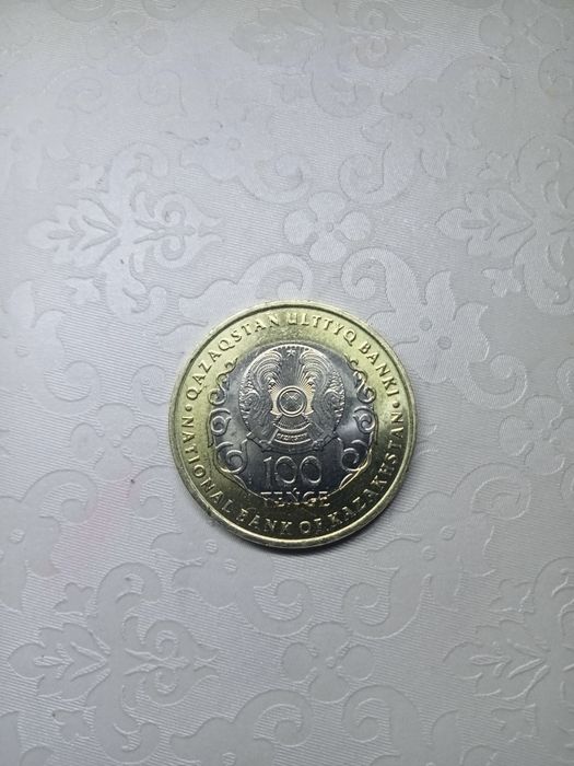 Монета 100 тенге 30 лет