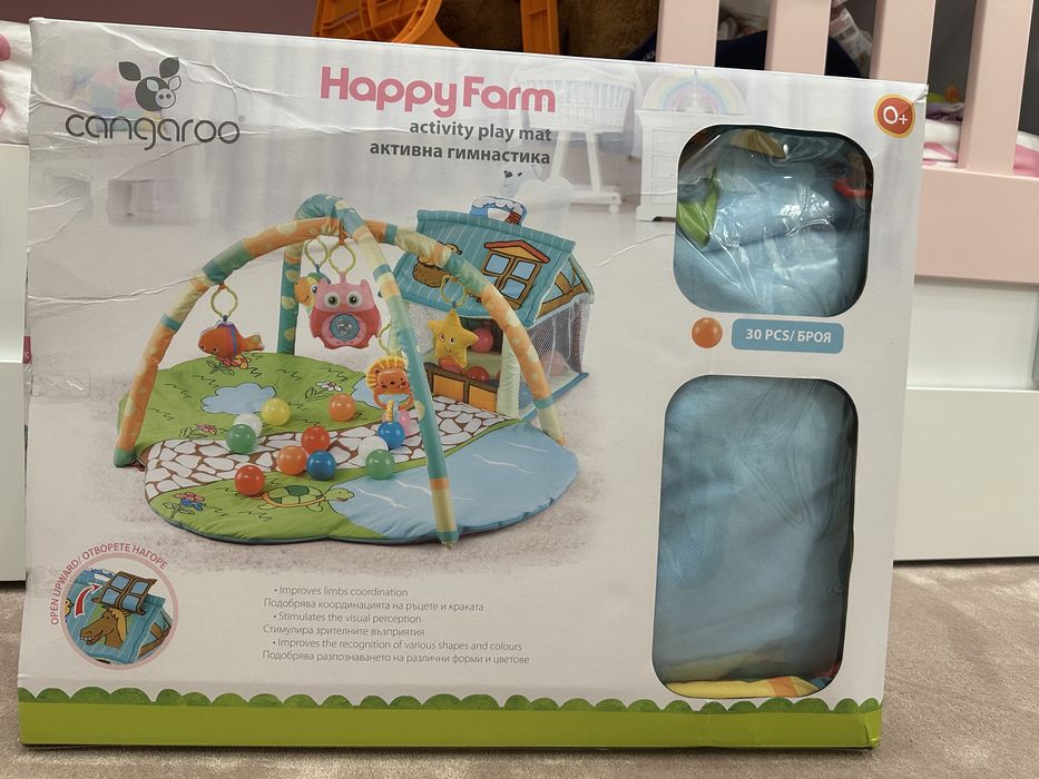 Бебешка Активна гимнастика Cangaroo- Happy Farm, зелена