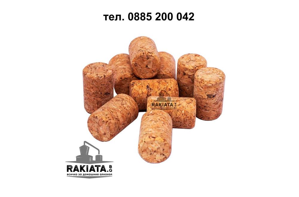 Тапи коркови Размер 21 х 33 mm, За стъклени бутилки, Тапа