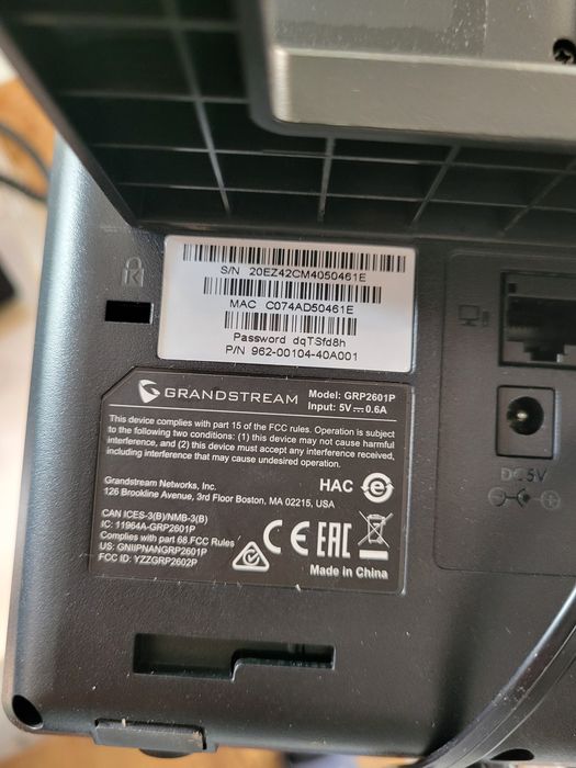 Ip телефон grandstream 2601p