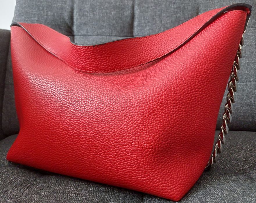 Geanta din piele rosie pentru dama Givenchy