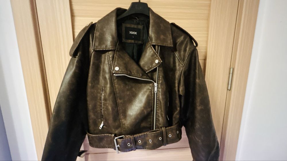Geaca jacheta piele biker M-L
