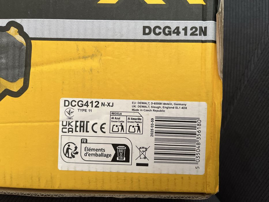 DCG412(Corp-FLEX), ca DCG405, cu protectie primdere, nou, orig.DeWALT.