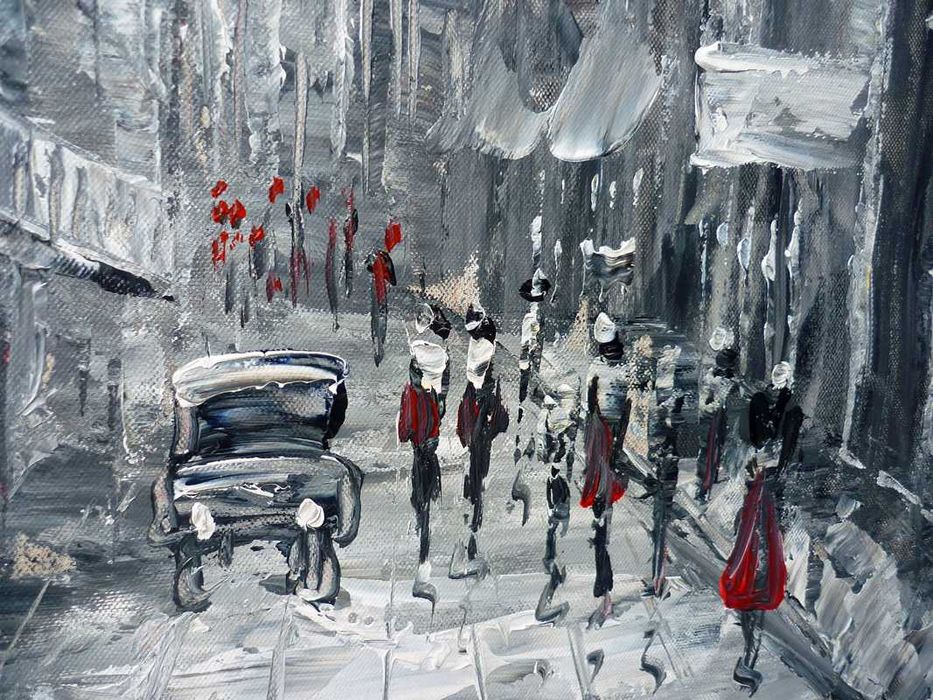 картина с маслени бои Айфеловата кула - промо цена 99 лева!