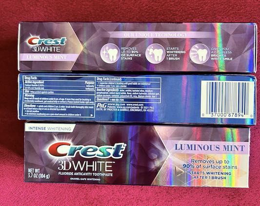 Benzi albit dintii Crest Glamorous Professional 10 % peroxid Supreme