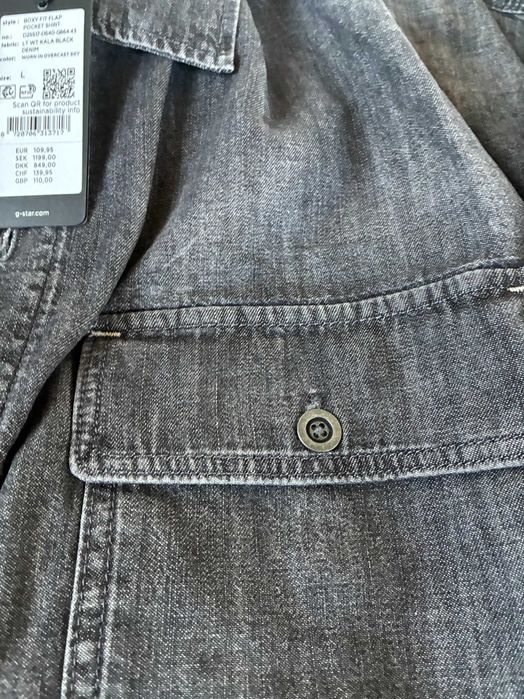Camasa blugi GSTAR neagra prespata