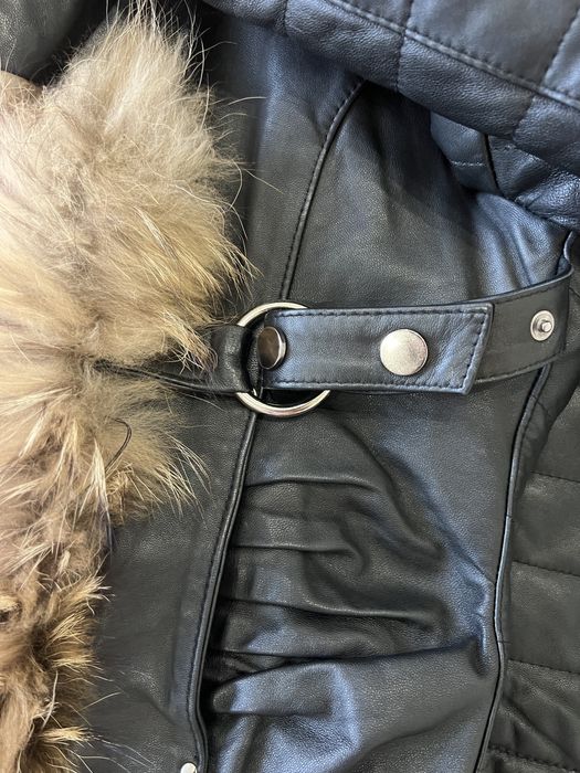 Кожено яке от естествена кожа и косъм