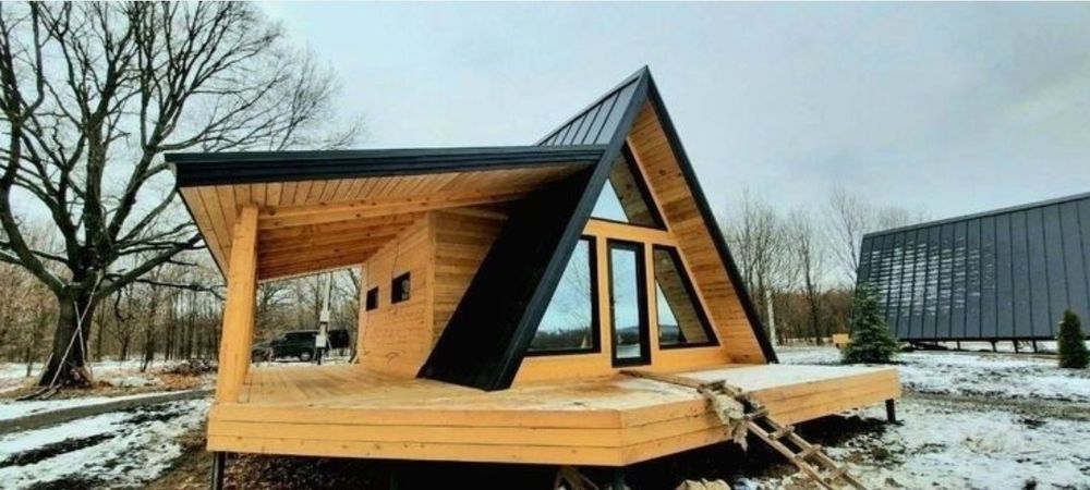 Executam cabane stil afrem