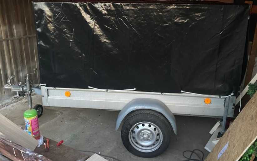 Remorcă STEMA HP 6070 cu prelată – Înmatriculată RO