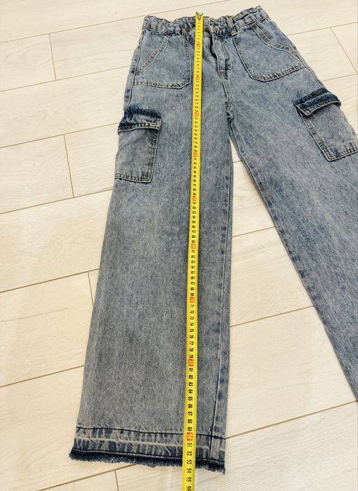 Джинсы карго с карманами