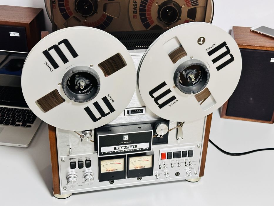 Magnetofon de colecție PIONEER RT-1020L,naburi Pioneer,role 26cm,1974!