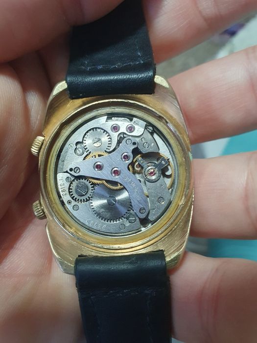 Ceas Poljot mecanic cu alarma placat cu aur, UNIC olx