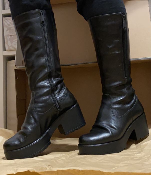 Cizme dama, de piele naturala, marimea 37