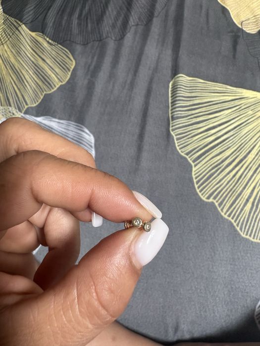 Cercei 14k cu diamant pentru copii