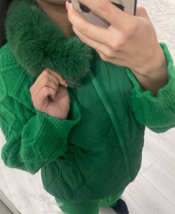 Двойка очень теплая вязанная