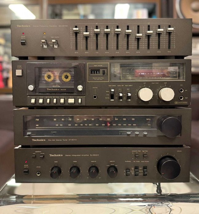 Ретро аудио сет - TECHNICS - усилвател, тунер, дек + опция еквалайзер