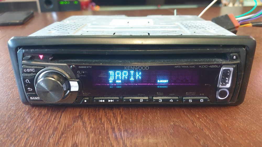 Авто плеър радио музика за кола Кенуулд Kenwood CD MP-3 USB AUX