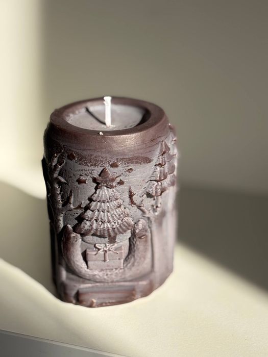 Свеча олень на Новый год