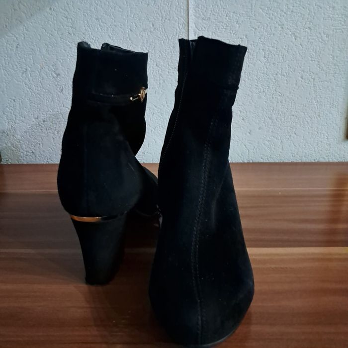 Сапоги женские замша