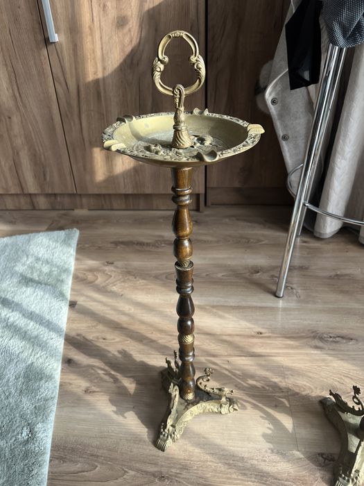 Scrumiere lemn bronz