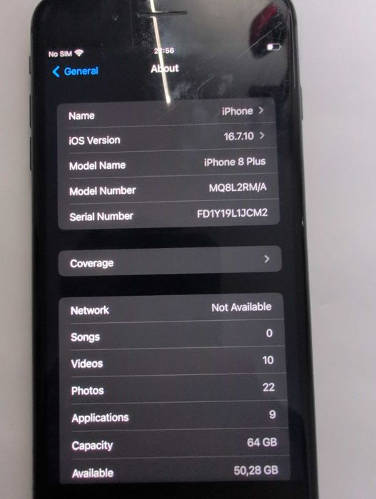 iPhone 8 Plus 64GB functional baterie 86 procent