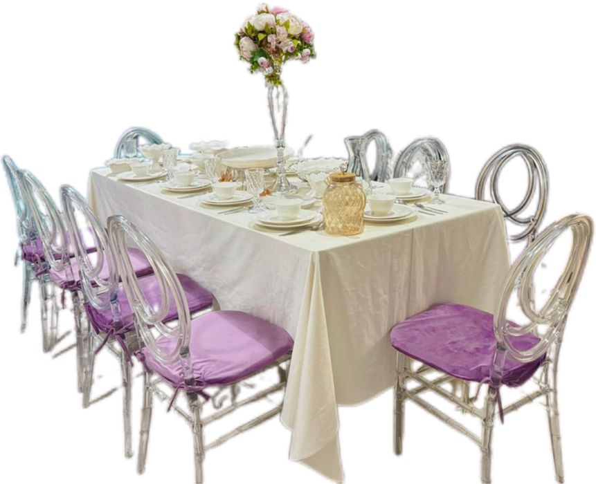 Аренда столов стульев шатров