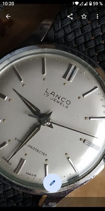 Ceas bărbătesc Lanco –mecanic,  17 Jewels