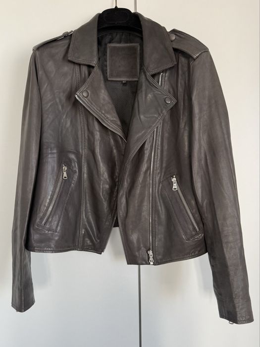 Кожаная куртка Massimo Dutti, 44-46