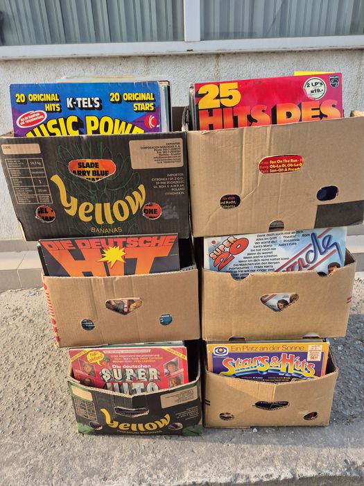 Vând Lot 150lp Discuri Vinil colectie muzica usoara straina mixta