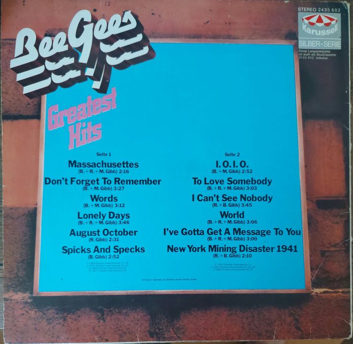 Milli Vanilli / Bee Gees -- vinil