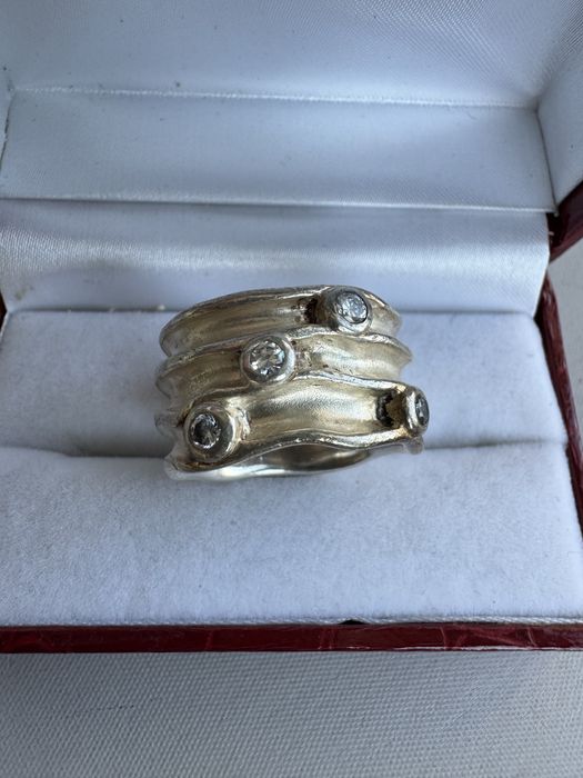 Inel din argint si cubic zirconia