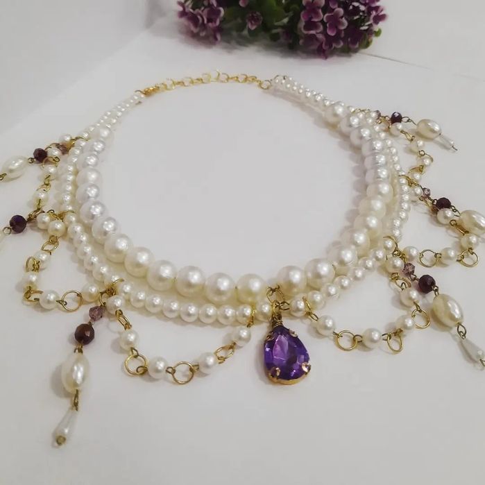 Ожерелье с жемчугами в стиле рококо 18 века