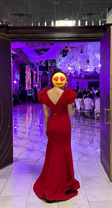 вечернее красное платье