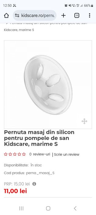 Vând pompă electrică pentru sân, marca Kidscare