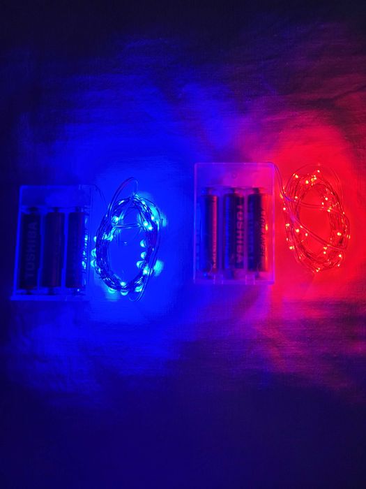 LED Коледни лампички 5 метра на батерии