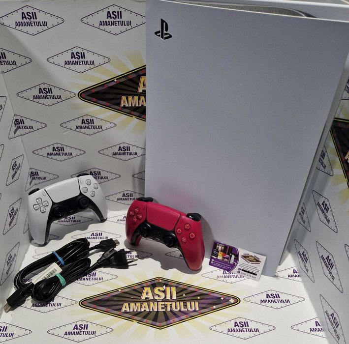 Consola Sony Play Station PS5 Model CFI 12-16A cu 2 manse si cabluri