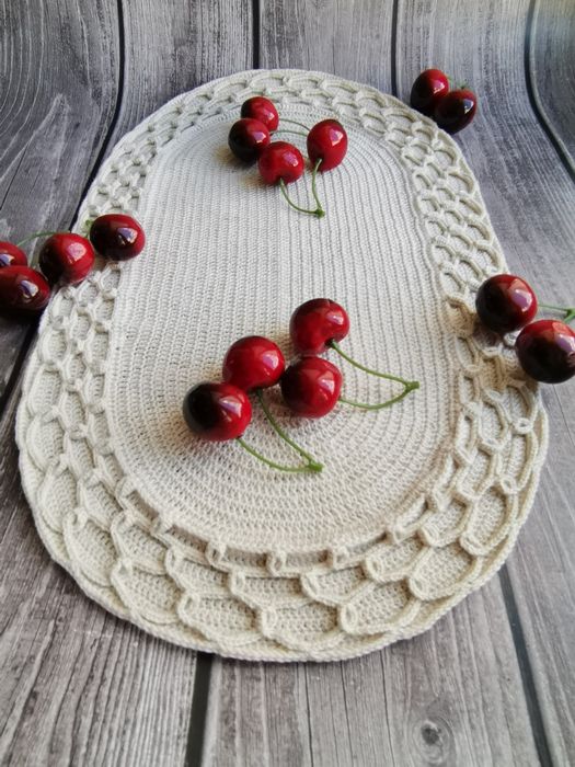 Салфетка ажурная интерьерная