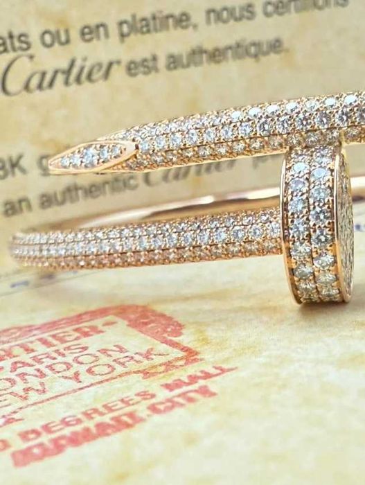 Brățară Cartier Juste Un Clou (Cui) cu cristale - nouă, în cutie