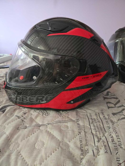 Мото каска CABERG Drift EVO II Carbon Nova Red, размер S