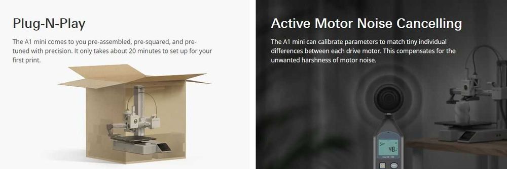 Bambu Lab A1 mini Factura/Garantie 2ani  imprimanta 3d bambulab