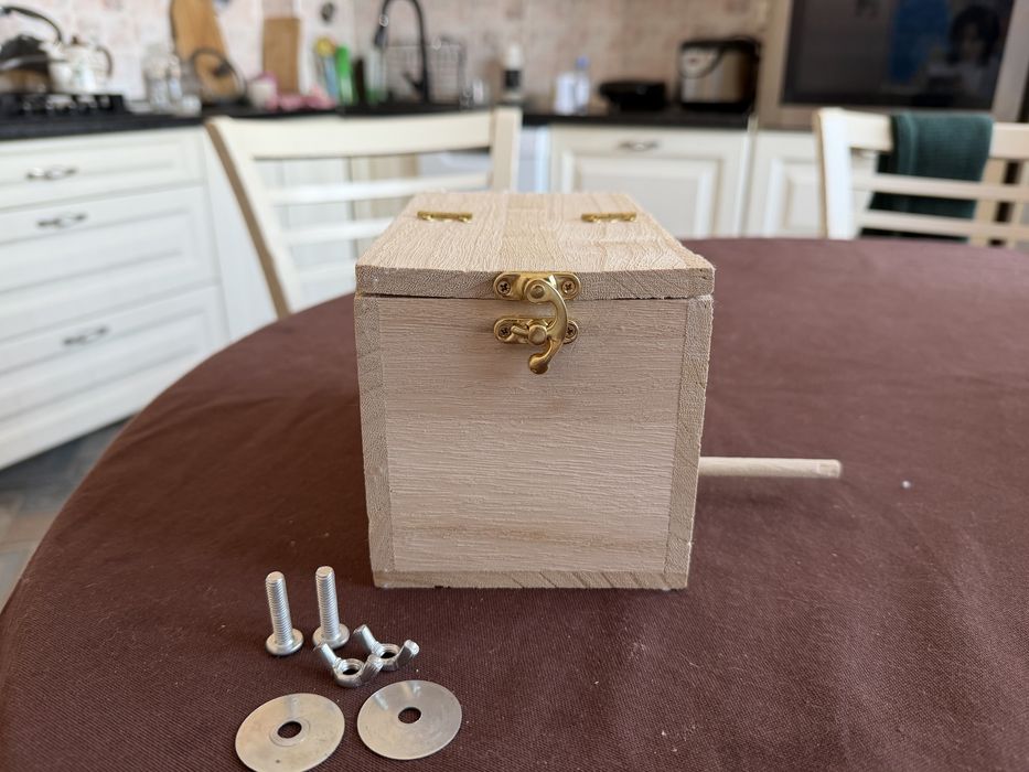 Домик для попугаев/Гнездо +опилки древестные