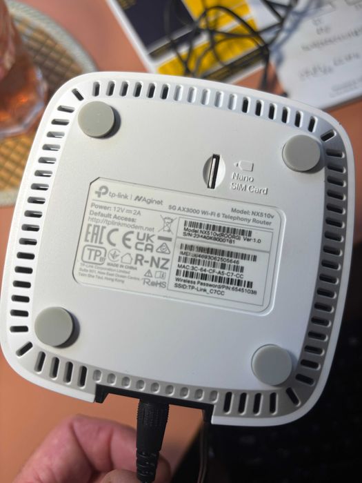 Router 5G Wireless TP-Link NX510v – în cutie, primit de la Orange