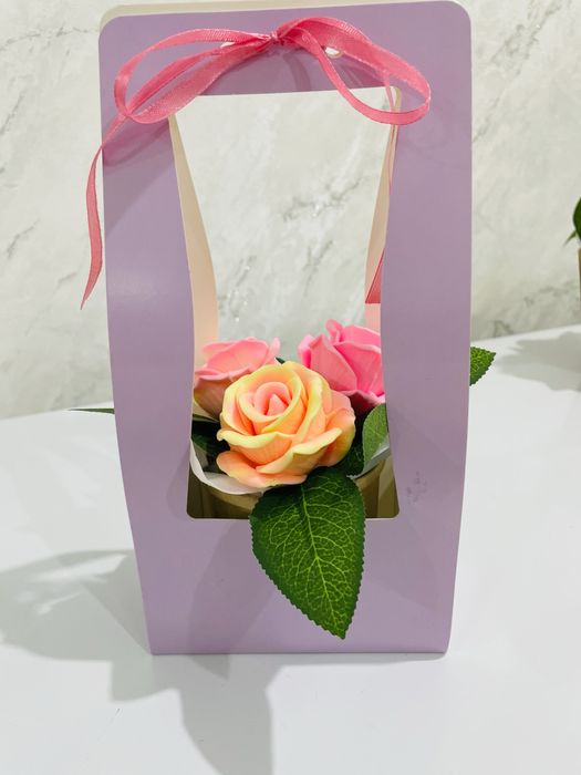 Сабыннан жасалған хош иісті гүлдер