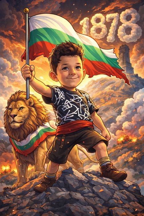 Персонализирани колажи и карикатури за 1-ви, 3-ти март, Тодоровден