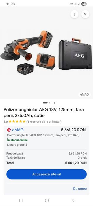 Set Flexuri AEG BEWS 18-125BLPX2 Noi