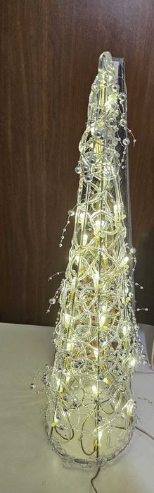 Голям пакет коледна украса висулки LED елха прожектори висулки